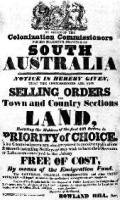 An 1835 South Australia Land Advertisement