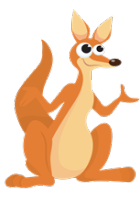 Cartoon Australian Kangarooa