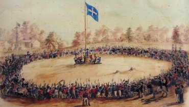 Eureka Rebellion -Swearing Allegiance to the Southern Cross on 1 December 1854