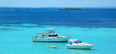 Boats near Rottnest Island, Western Australia