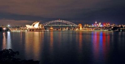 Sydney Harbour Bridge & The Opera House At Night