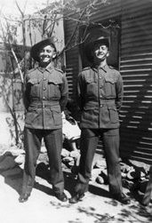 Dad & Uncle Colin in Army Uniforms