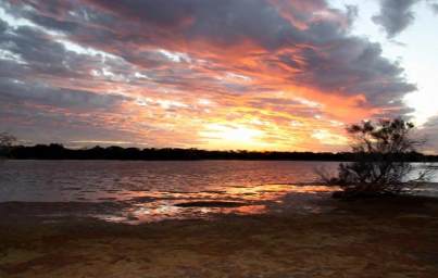 Inspirational sunrise and clouds