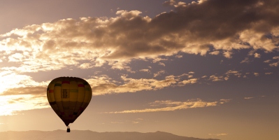 Hot Air Balloon over the Valley
