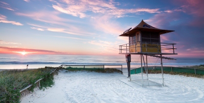 Lifeguard Hut On The Gold Coast