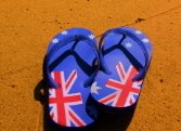 Thongs on a Beach