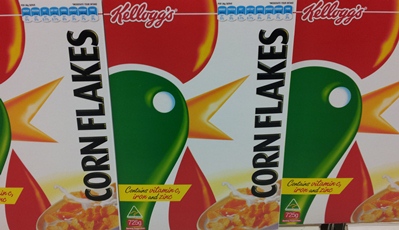 Packets of Corn Flakes