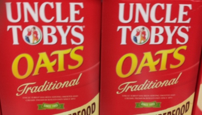 Packets of Uncle Tobys Oats