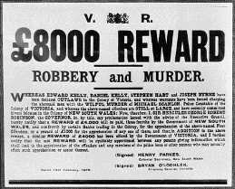 Reward Sign For the Capture of The Kelly Gang