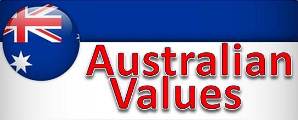 Australian Values Banner Sign