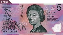 $5 Note - Her Majesty Queen Elizabeth II